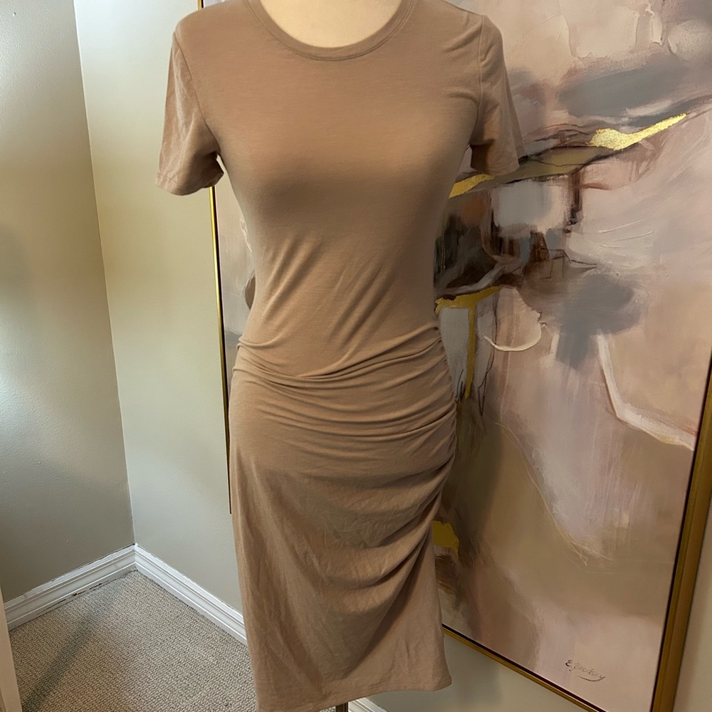 Treasure‎ & Bond XS Beige One side Ruch Dress
